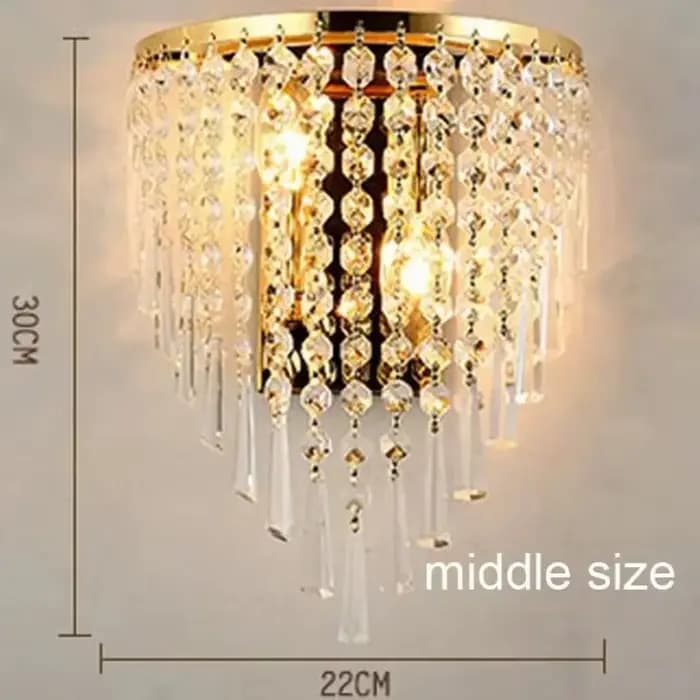 Applique murale classique en cristal 110v 220v 12v 24v, pièces de lunettes, lampe décorative Vintage en cristal, Luminaria d'art pour la maison