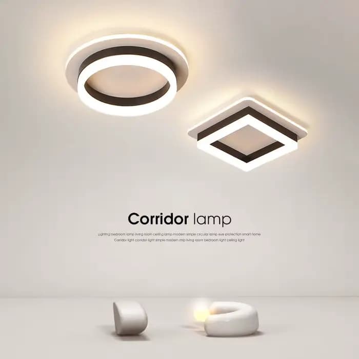 Lustre LED moderne éclairage intérieur pour couloir couloir monté en Surface acrylique plafonnier lampe à intensité variable Lustres maison déco