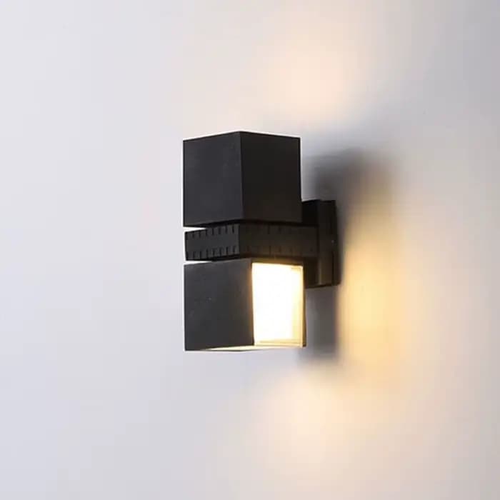 Applique murale extérieure LED étanche en aluminium pour jardin, porche et couloir