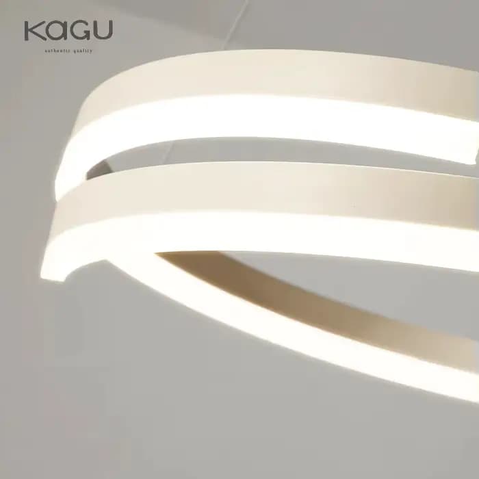 Lustre en spirale noir/blanc pour salon, salle à manger, cuisine, luminaires de plafond ronds, moderne, intérieur, variable, monté en Surface