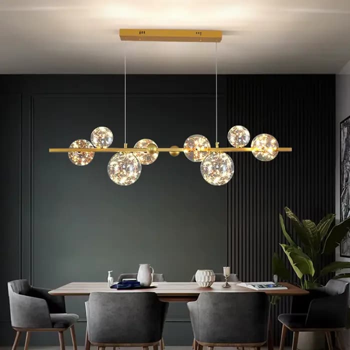 Plafonnier LED localité ou Noir au Design Nordique Moderne, Éclairage d'Nik, Luminaire Décoratif de Plafond, Idéal pour un Salon, une Cuisine ou un Restaurant