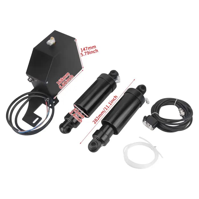 Kits de suspension pneumatique arrière noirs pour motos Harley Touring Road Glide Ultra Limited Electra Street Glide Road King 94-25