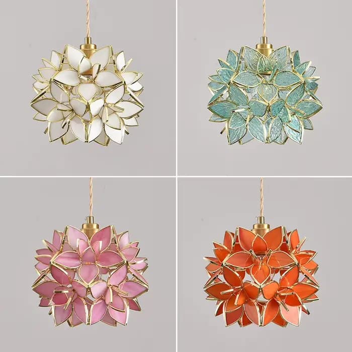 Lampe suspendue en cuivre style nordique, luminaire décoratif d'intérieur en verre LED, idéal pour une chambre à coucher, une salle à manger, un salon ou une cuisine