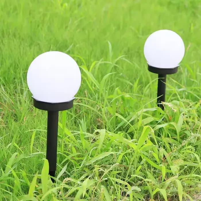 Style moderne jardin solaire pelouse lumières Camping en plein air paysage urbain décoratif LED étanche ampoule circulaire lampe économie d'énergie