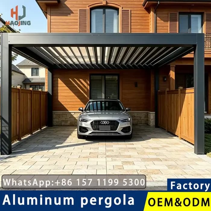 Pergola Bioclimatique Automatique en Aluminium Télescopique 4x3 pour Jardin Extérieur, Pavillon de Patio, Personnalisable