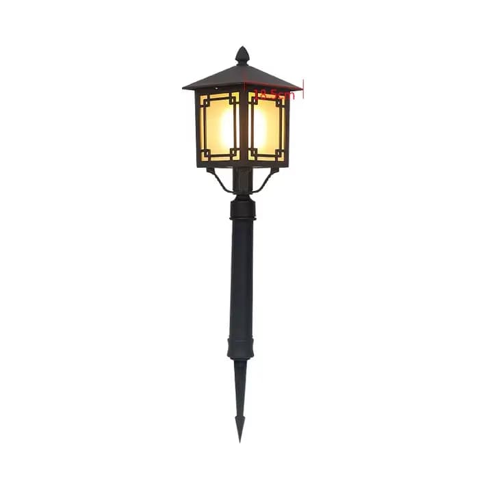 Lumière de jardin extérieure étanche jardin chemin lumière paysage lampe porte colonne Patio cour allée pelouse éclairage décoration