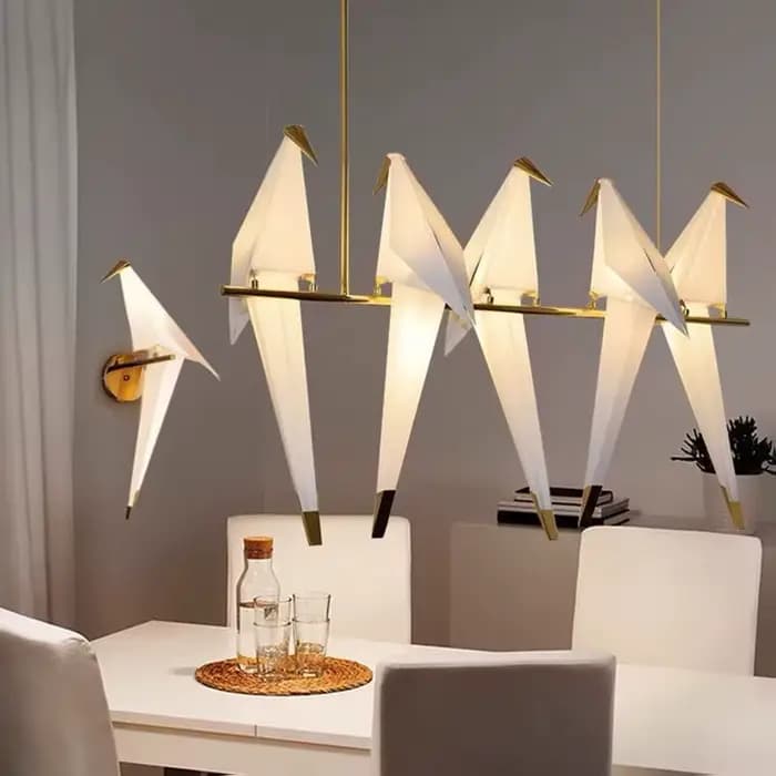 Lampadaire LED oiseau lampe sur pied salon chambre Studio debout lampe de bureau Studing lecture origami lumière