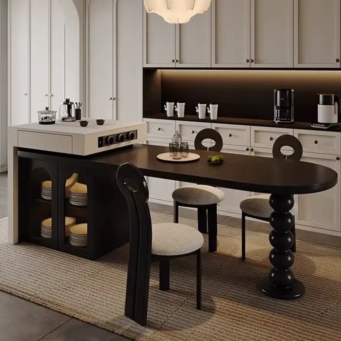 Îlot de Cuisine élégant de luxe, classique, Unique, esthétique, Design d'îlot de Cuisine Premium, Meuble de Cuisine exquis