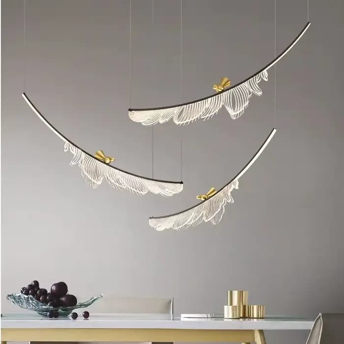 Lustre au Design moderne, Luminaire de plafond, Luminaire décoratif d'intérieur, idéal pour un salon, une salle à manger ou une chambre à coucher