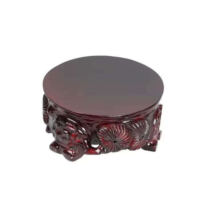 Support pour plantes en bois massif, base de présentation robuste pour bonsaï d'intérieur, plantes succulentes, décoration maison et jardin