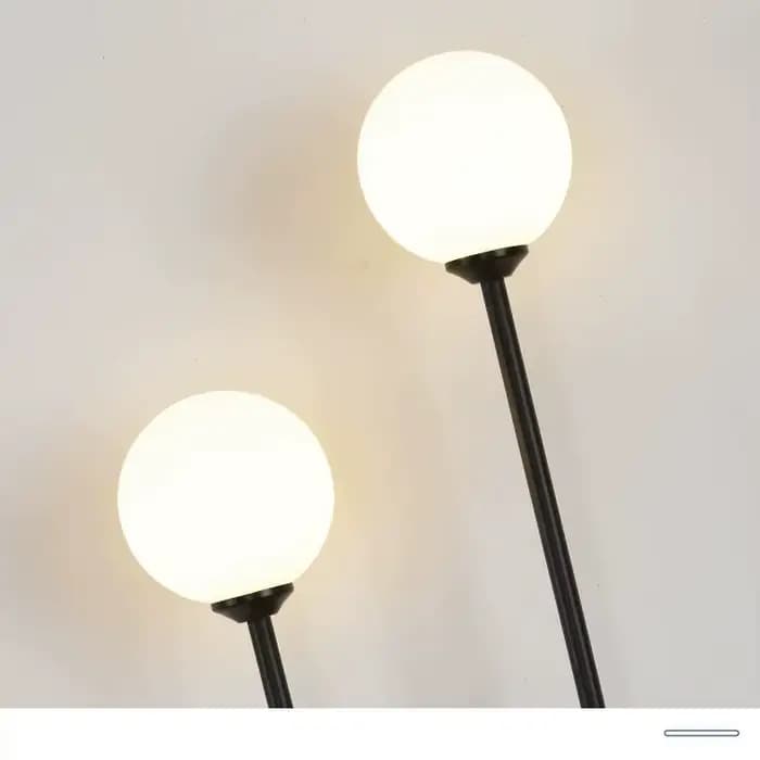 Applique Murale Nordique à Double Boule de Verre, Luminaire Décoratif d'Nik, Idéal pour une Chambre à Coucher Moderne, un Salon, une Salle à Manger, un Couloir ou des Escaliers