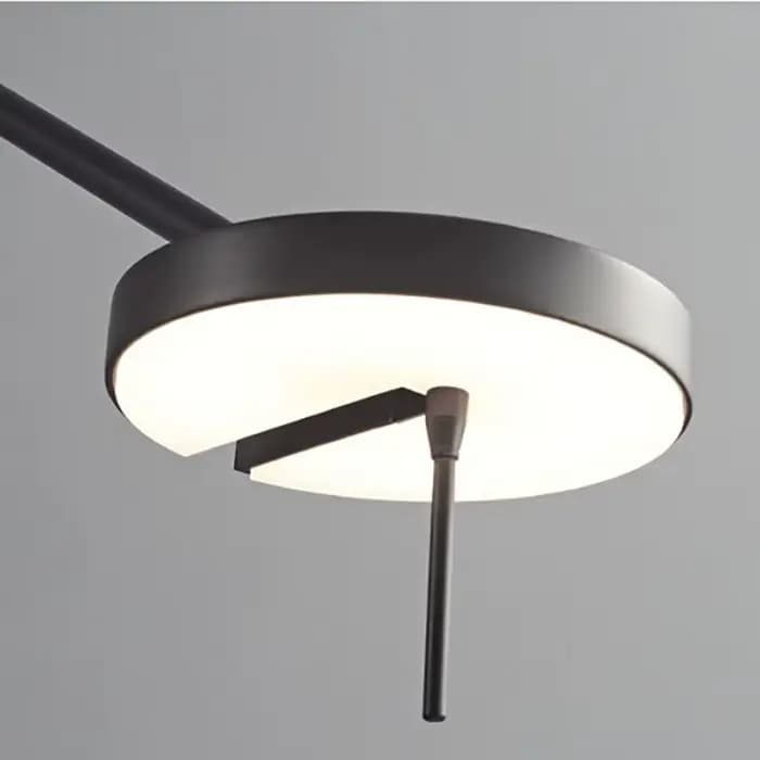 Image moderne applique murale italienne Invisible mur LED lampe de lecture pour lit chambre salon bureau noir bras Long applique murale
