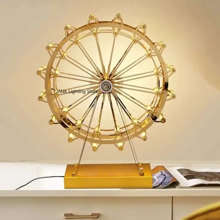 Lampe LED créative de luxe pour salon, éclairage d'intérieur lumineux rotatif, lampe de décoration, Version avancée