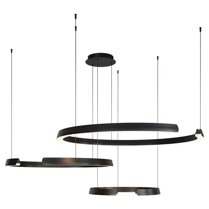 Lustre circulaire moderne et simple pour salon, luminaire suspendu pour salle à manger, décoration de plafond, éclairage domestique