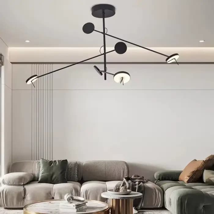 Image moderne applique murale italienne Invisible mur LED lampe de lecture pour lit chambre salon bureau noir bras Long applique murale