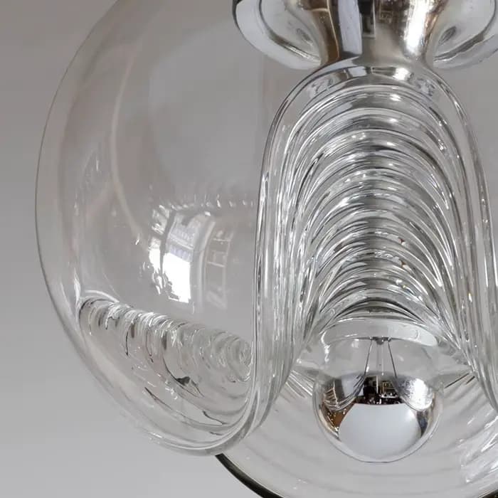 Lampe suspendue en verre Peill Putzler, design moderne, design artistique, luminaire décoratif d'intérieur, idéal pour un salon, une cuisine ou une Table à manger