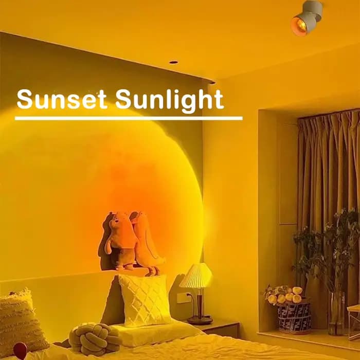 Projecteur coucher de soleil Led vers le bas lampe intérieure monté en Surface encastré plafonnier Spot éclairage pour la décoration salon chambre couloir LED