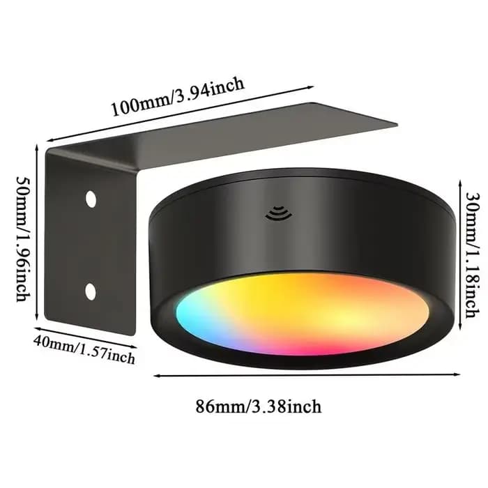 Applique murale magnétique avec télécommande, cadre artistique LED à intensité variable rvb, projecteur de décoration murale pour galerie à piles