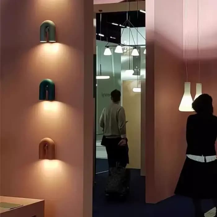 Applique Murale LED en Forme de U, Design poumons, pour Salon et Couloir