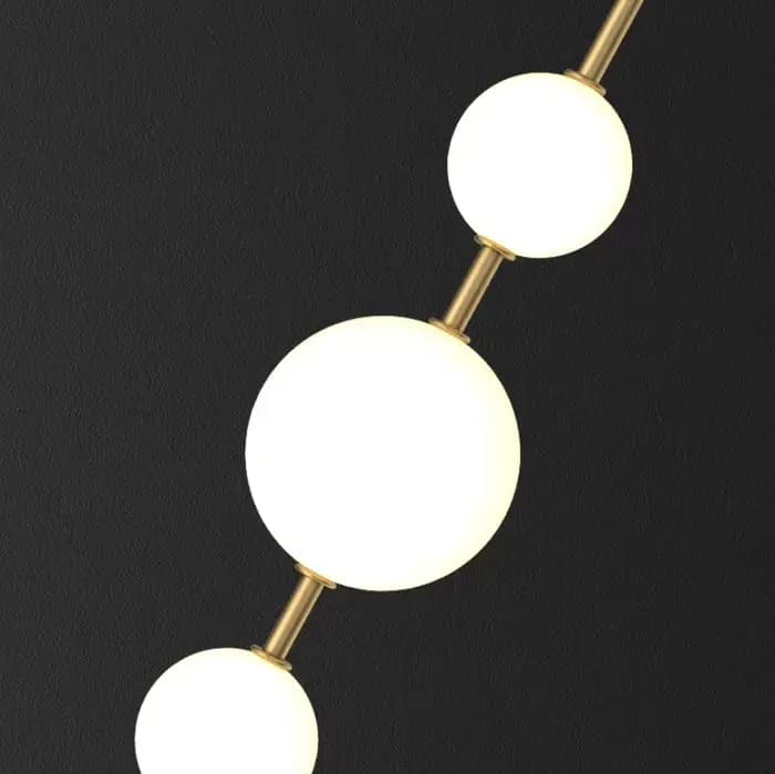 Applique murale LED design nordique pour salon, chambre, couloir – Lampe murale dorée moderne et simple – Décoration et éclairage intérieur