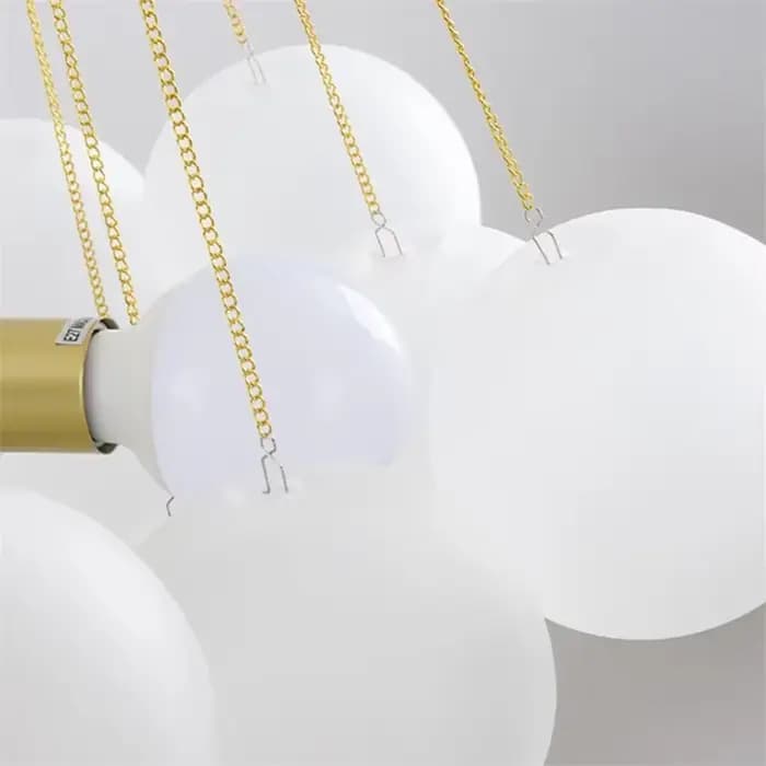 Lustre Nuage à Bulles Nordique Art Déco Élégant pour Salon Salle à Manger Cuisine Occasions Spéciales