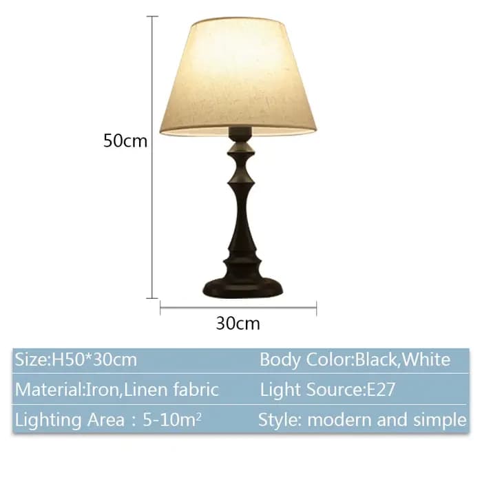 Lampes de Table de chevet pour chambre à coucher lampe de chevet lampe de bureau pour salon commode hôtel bureau étude bureau de lecture Lam