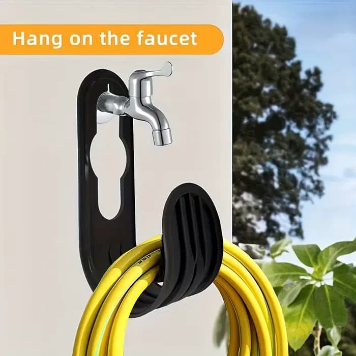 Le support de tuyau d'arrosage mural permettant de gagner de l'espace est un choix pour l'entretien extérieur des herbes de jardinage et crochet de rangement mur intérieur