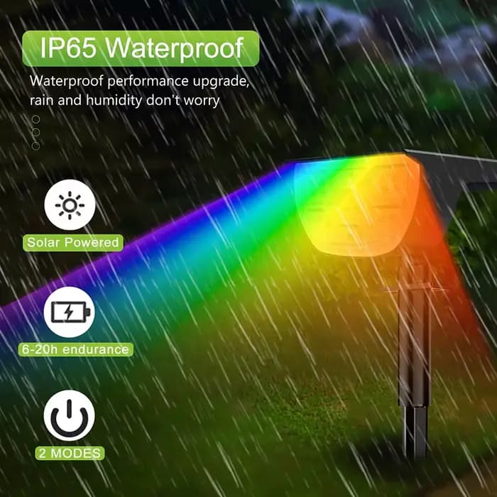 72/68 LED lumières de paysage solaire extérieure IP65 lumière solaire étanche avec 3 Modes projecteur de jardin solaire pour cour pelouse passerelle