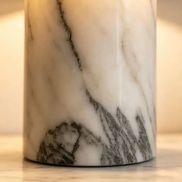 Lampe de table moderne minimaliste en marbre, abat-jour en tissu plissé, lampe de chevet pour chambre à coucher, comptoir de bar, lampe de table décorative tactile
