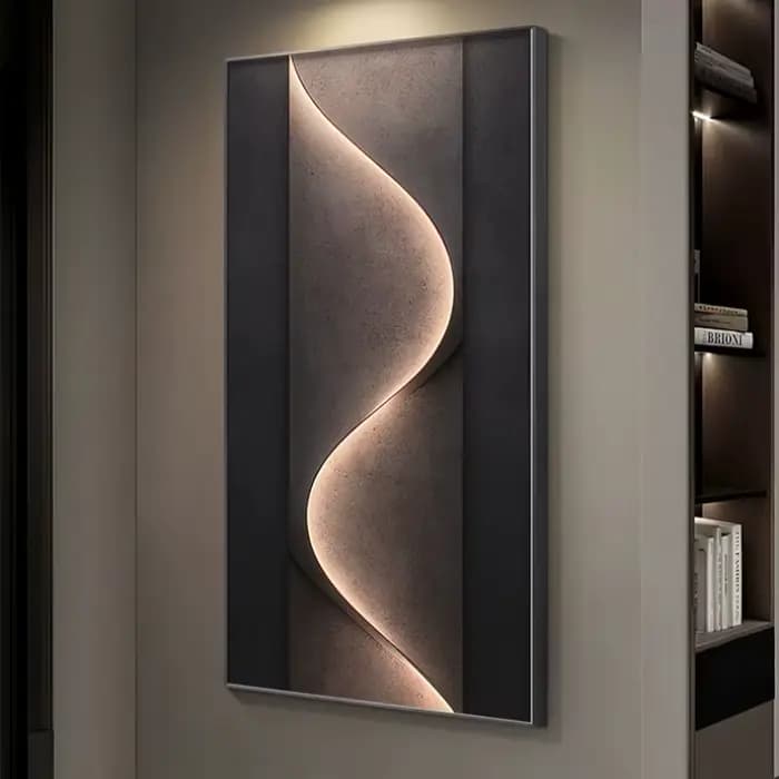 Lampe de mur LED de luxe salon fond couloir hôtel décoration de la maison haut de gamme Lustre suspendu peinture moderne Mural lumière