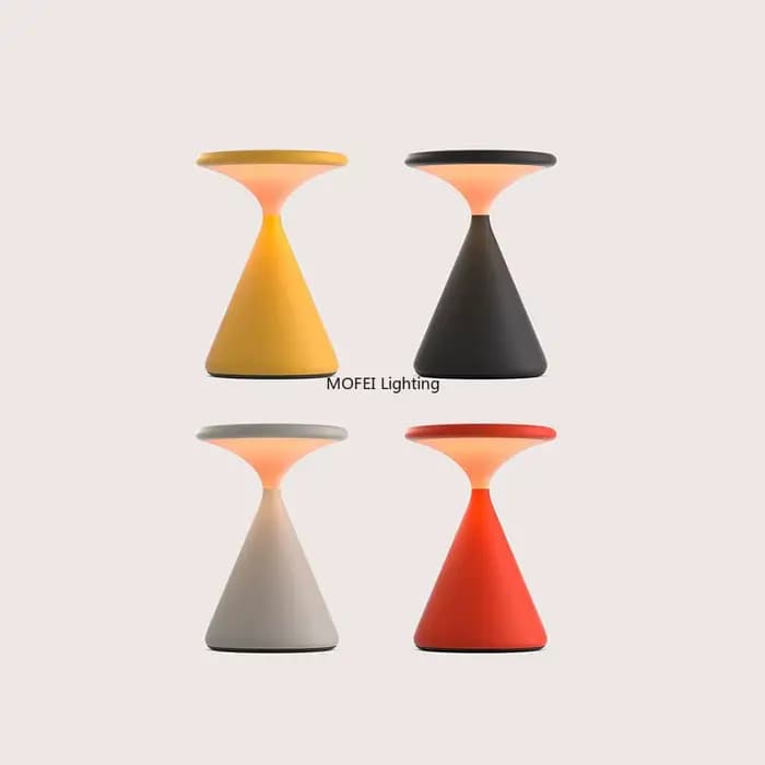Lampe de table rechargeable design pour chambre à coucher, salon, canapé, bureau, chevet – Lumière LED moderne, luxueuse et haut de gamme