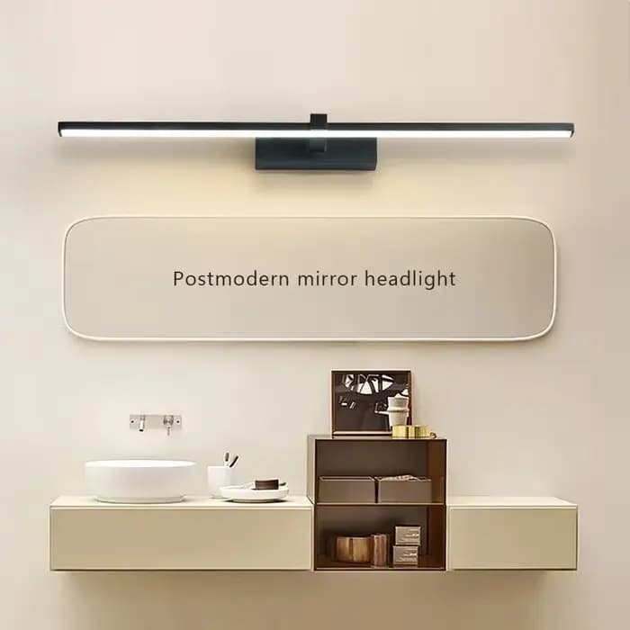 Applique murale LED dorée moderne pour salle de bain, trois couleurs, lumière de miroir en aluminium, applique d'intérieur, luminaire de maquillage