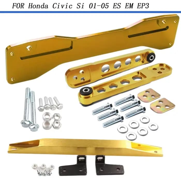 Kit de mise à niveau de Suspension, support SUBFRAME arrière + barre TIE + jeu de bras de commande inférieur pour Honda Civic Si 01-05 ES EM EP3