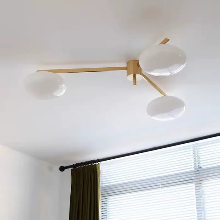 Bauhaus plafonniers en laiton or led verre galets lampe chambre salle d'étude sputnik lampe salon salle à manger Suspension éclairage