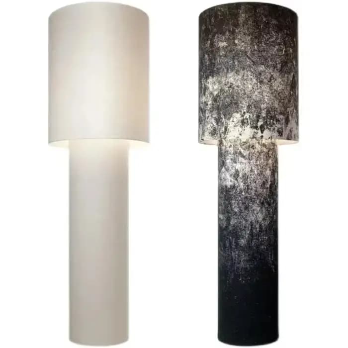 Lampadaire vertical en tube de tissu à LED, lampe de créateur nordique, éclairage de chambre à coucher, colonne d'angle de salon, créatif italien