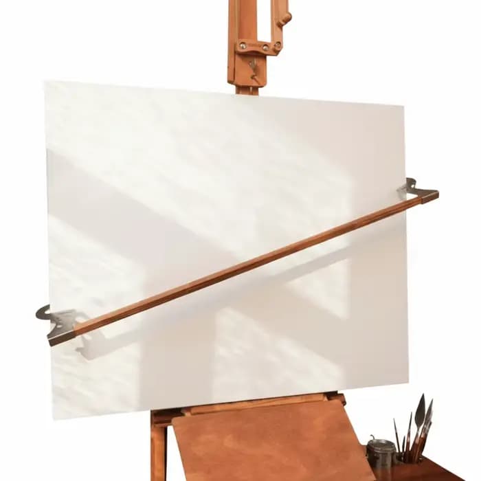 Support de table pour artiste en bois, réglable en hauteur et en angle, robuste, pour peinture à l'huile, avec conception suspendue pour une meilleure stabilité