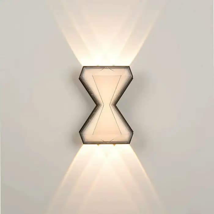 Kit de logement de lampe murale extérieure à LED, lumière créative moderne et minimaliste pour hôtel, parc, chambre à coucher, couloir