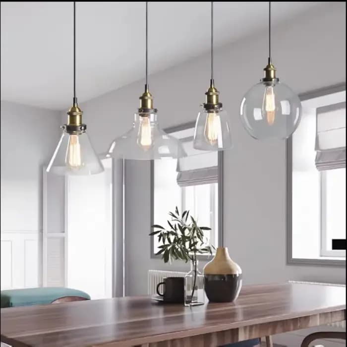 Lampe suspendue en verre de Style rétro nordique, luminaire décoratif d'intérieur, idéal pour un Restaurant, un Bar ou une personnalité commerciale, un salon ou une cuisine