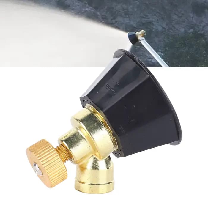 Buse en alliage de laiton, buse réglable d'atomisation agricole, tourbillon noir, tête d'arrosage agricole, outil de jardin