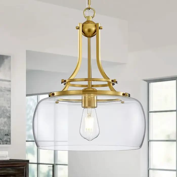 Lampe suspendue Led en verre rétro américain, décoration de la maison, salon, salle à manger, chambre à coucher, comptoir de bar, luminaires de couloir