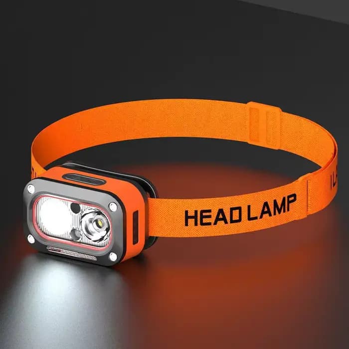 Lampe frontale LED rechargeable, phare ultra-lumineux avec 5 modes, chargement USB, 60 ° Ajustable, durable pour le camping, la course à pied