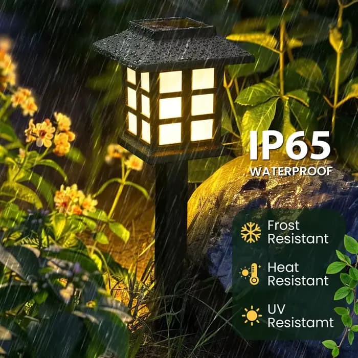 Paquet de 8 lumières solaires de jardin de voie paysage extérieur imperméable pour cour Patio passerelle allée décor solaire pelouse lampe éclairage