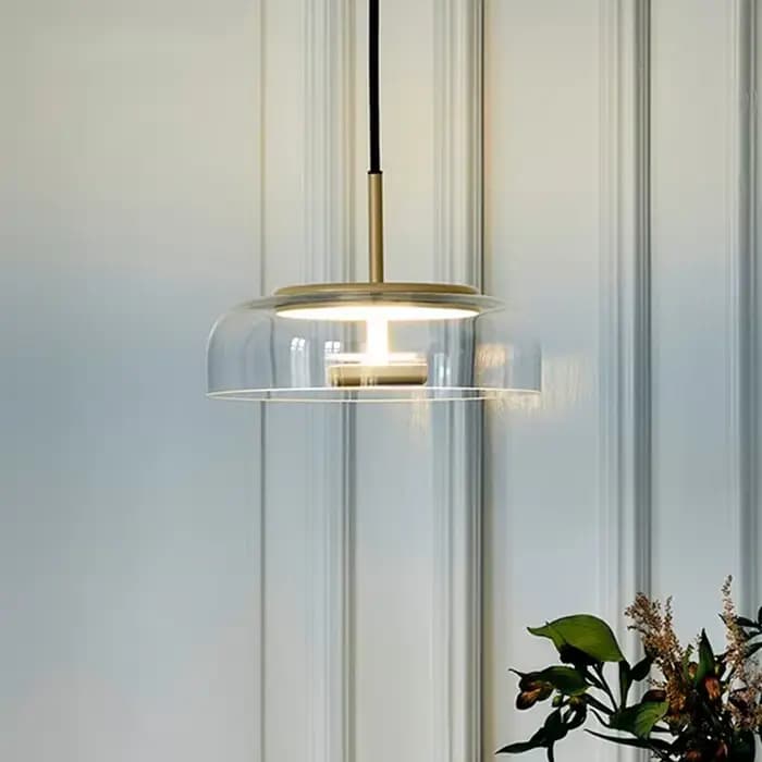Lampe suspendue LED au design moderne, luminaire décoratif en verre pour restaurant, chambre à coucher, grenier, salon, éclairage de décoration pour la maison, lampes brillantes