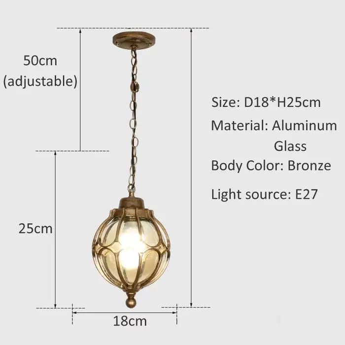 Lustre étanche américain, extérieur, couloir, balcon, plafonnier, cour, pavillon, lumière du soleil, chambre
