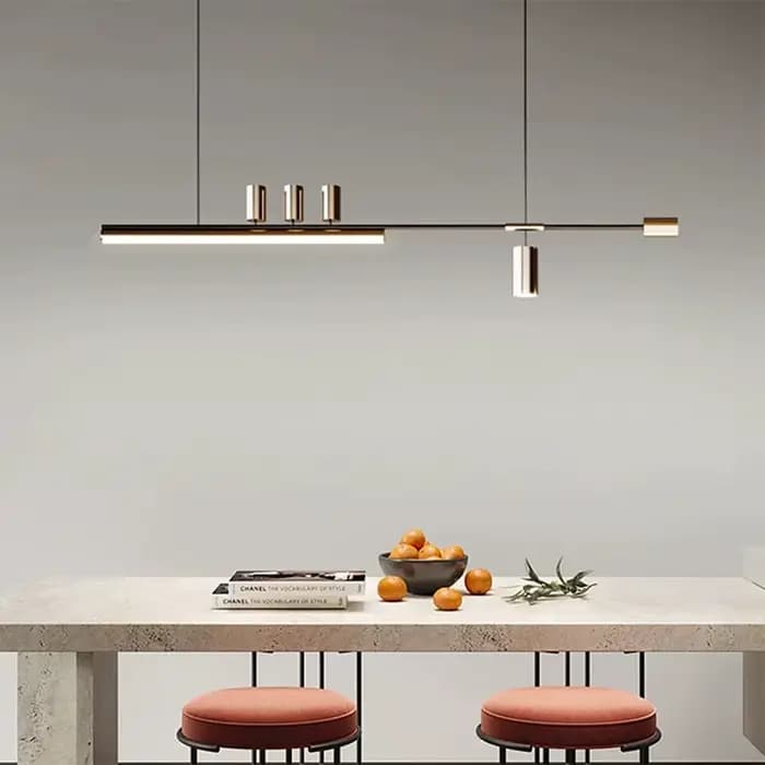 Plafonnier Suspendu au Design Moderne et Simple, Luminaire Décoratif d'Nik, Idéal pour une Salle à Manger ou une Cuisine de Luxe