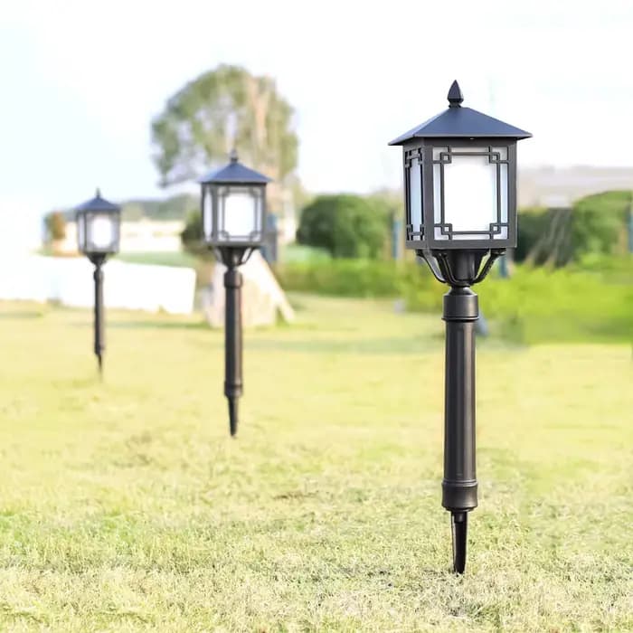 Lumière de jardin extérieure étanche jardin chemin lumière paysage lampe porte colonne Patio cour allée pelouse éclairage décoration