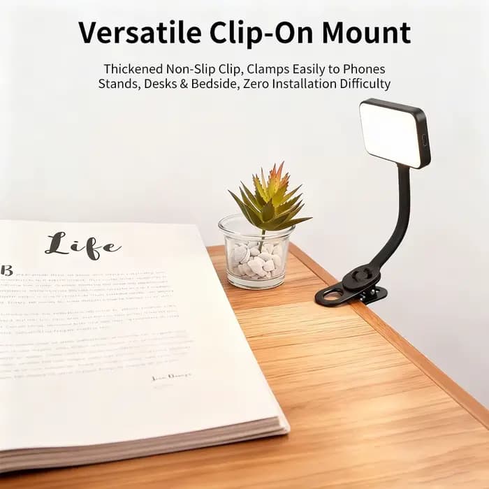 Lampe de lecture LED pour livre, lumière de lecture, protection des yeux, à clipser, rechargeable par USB, lampe à intensité réglable, flexible, lampe de lecture nocturne réglable