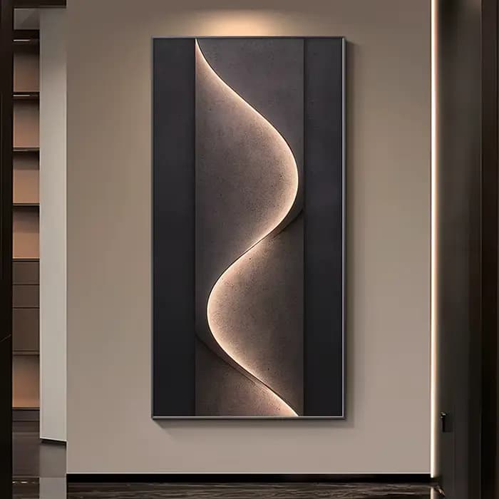 Lampe de mur LED de luxe salon fond couloir hôtel décoration de la maison haut de gamme Lustre suspendu peinture moderne Mural lumière