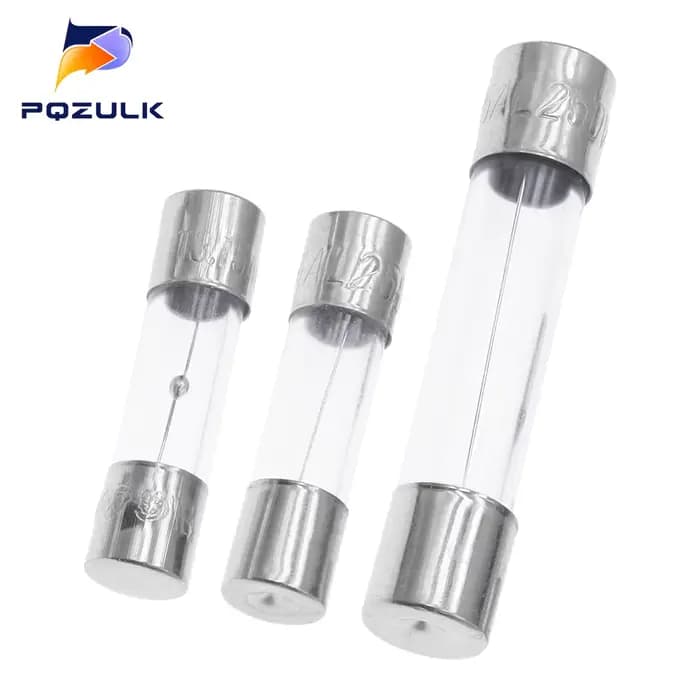 Fusible en Tube de verre à soufflage lent, 5x20MM 6X30MM 0,5a 1A 2A 3A 4A 5A 6,3a 7A 8A 10A 12A 15A 20A 30A 25A 250V, Fusibles à soufflage rapide