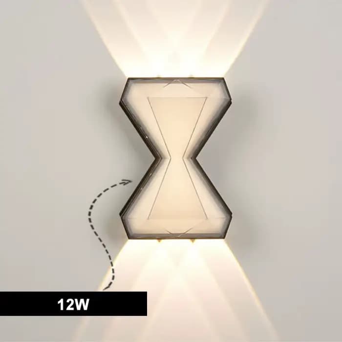 Kit de logement de lampe murale extérieure à LED, lumière créative moderne et minimaliste pour hôtel, parc, chambre à coucher, couloir